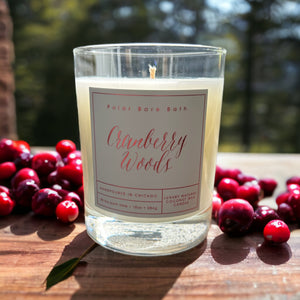Cranberry Woods Natural Coconut Wax Candle