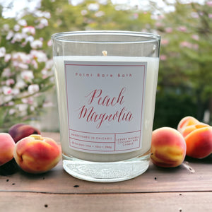 Peach Magnolia Natural Coconut Wax Candle
