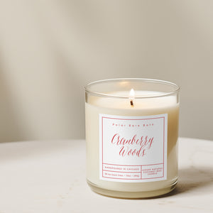 Cranberry Woods Natural Coconut Wax Candle