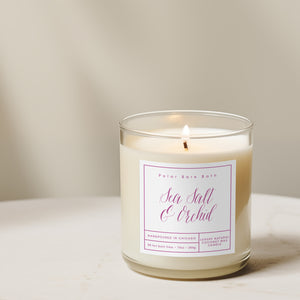 Sea Salt & Orchid Natural Coconut Wax Candle